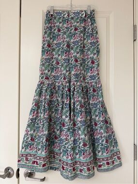 Boho Floral Flared Indian Sharara Pants - XS